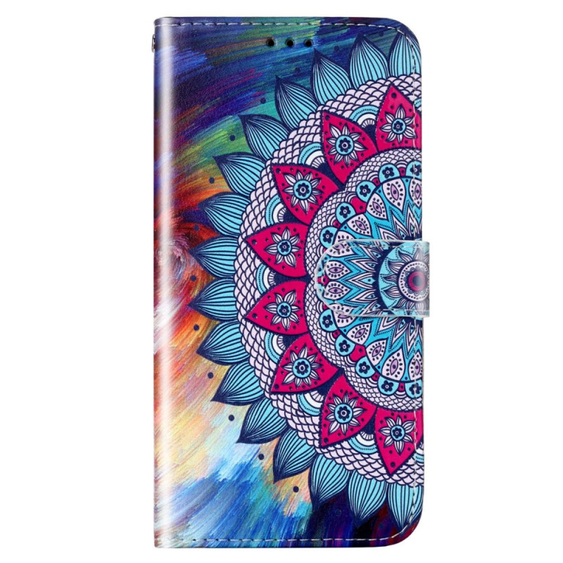 Samsung Galaxy S23 Plus 5G Mandala Farbenfrohe Tasche mit Riemen