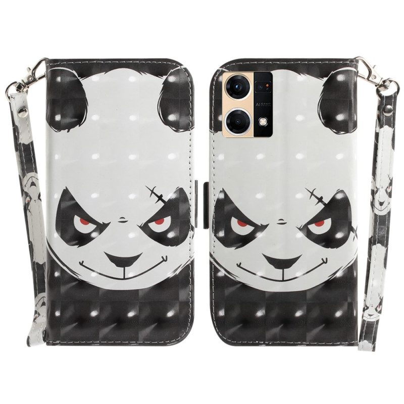 Oppo Reno 7 Angry Panda Trageriemen-Tasche