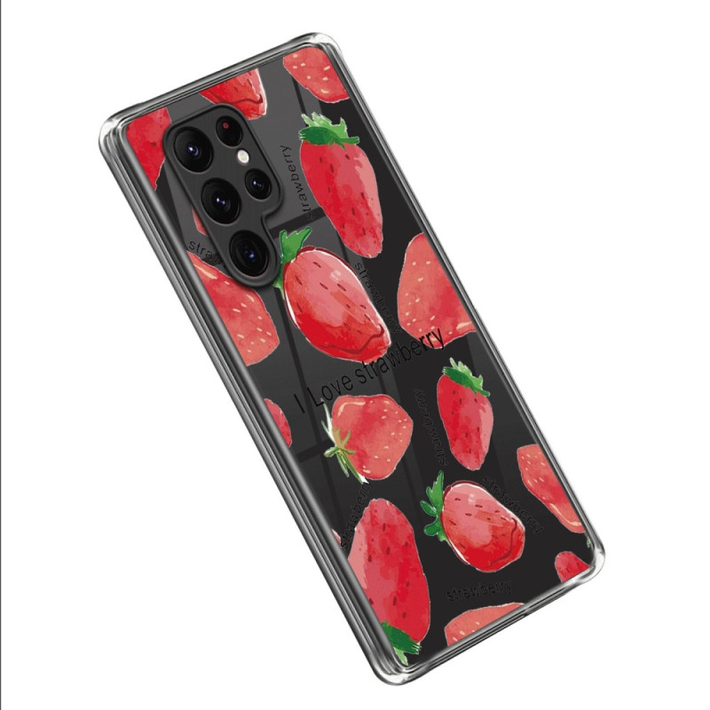 Samsung Galaxy S23 Ultra 5G Hülle Erdbeere