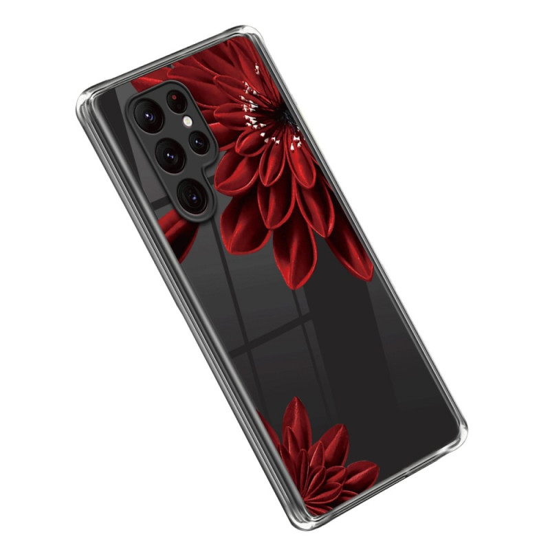 Samsung Galaxy S23 Ultra 5G Hülle Rote Blumen