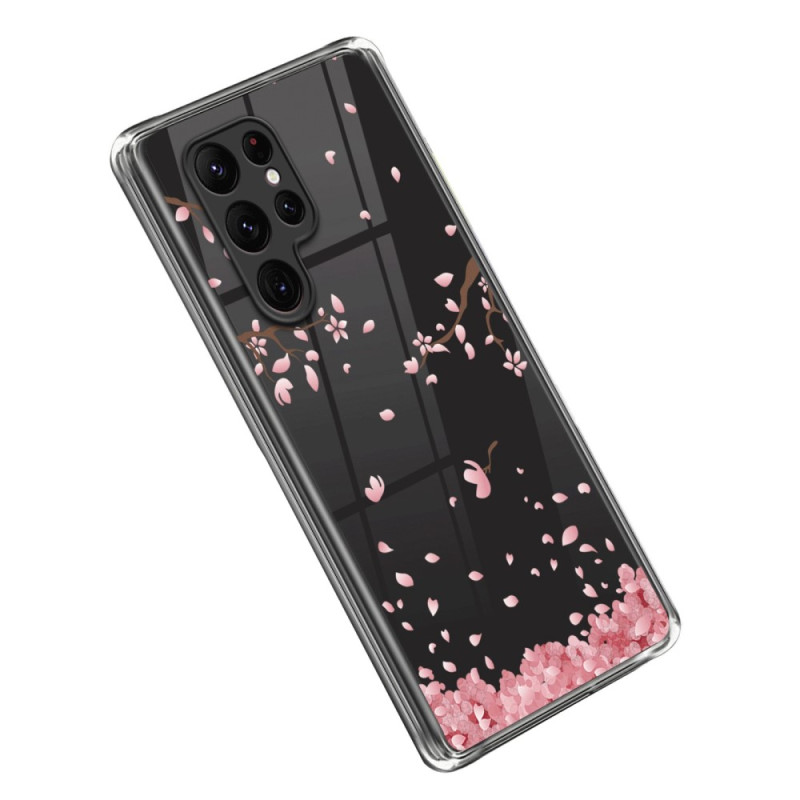Samsung Galaxy S23 Ultra 5G Hülle Rosa Flocken