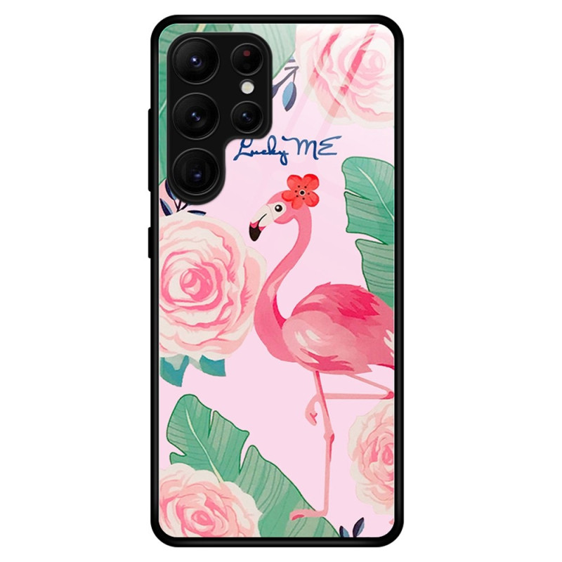 Samsung Galaxy S23 Ultra 5G Panzerglas Cover Flamingo Pink