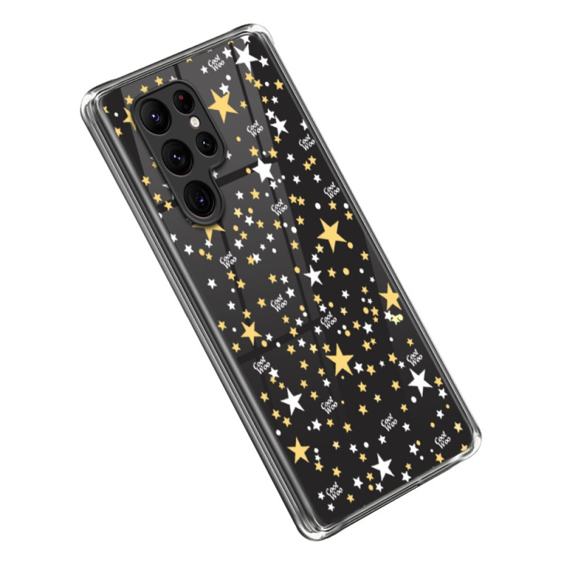 Samsung Galaxy S23 Ultra 5G Transparent Cover Sterne / Herzen