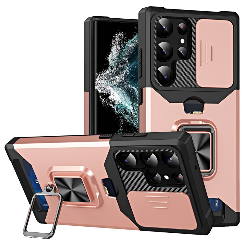 Samsung Galaxy S23 Ultra 5G Cover Schützt Linsen, Kartenhalter und Halterung