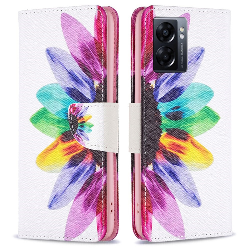 Hülle Oppo A57 5G Blume Aquarell