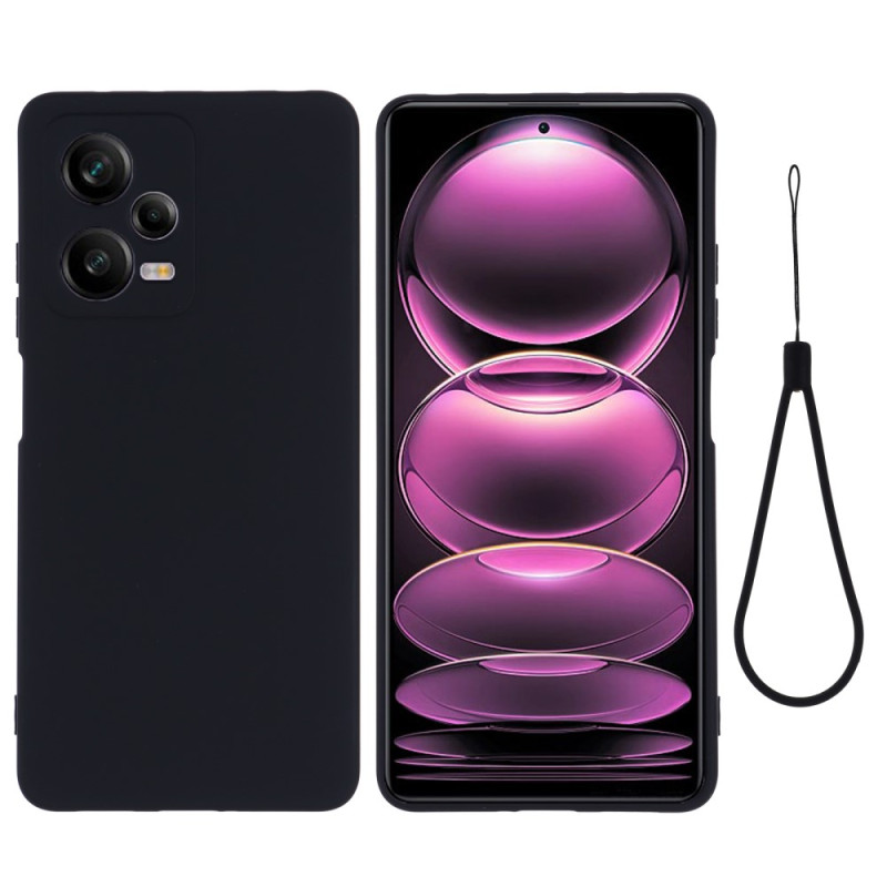 Xiaomi Redmi Note 12 Pro Plus Cover Flüssigsilikon mit Lanyard