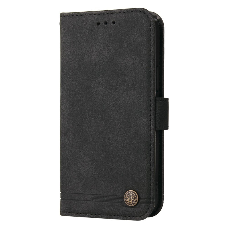 Housse Xiaomi Redmi Note 12 Pro Style Cuir avec Rivet Décoratif