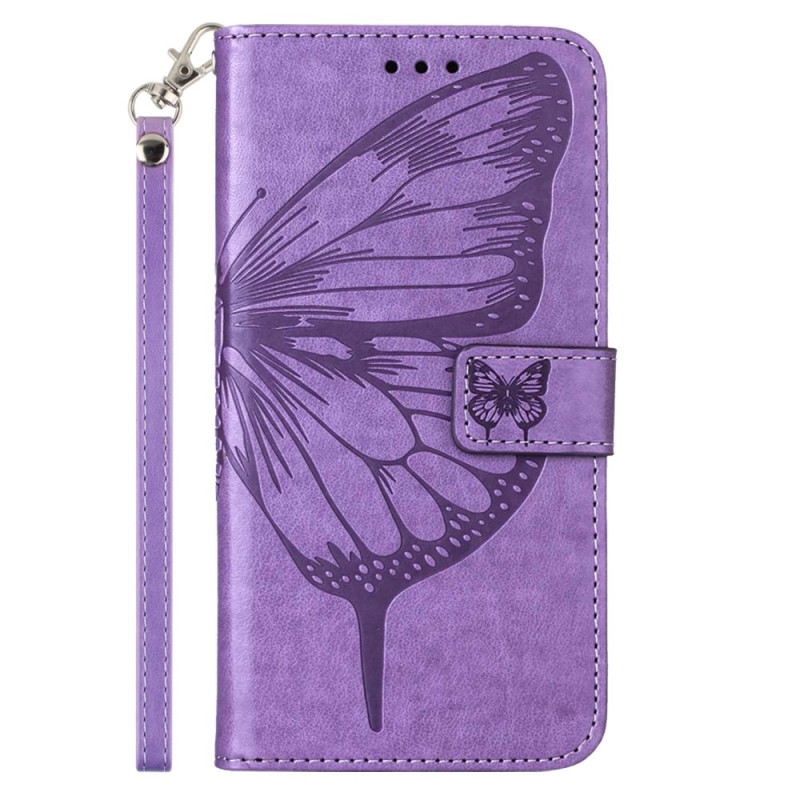 Sony Xperia 5 IV Schmetterling Barock Tasche mit Riemen