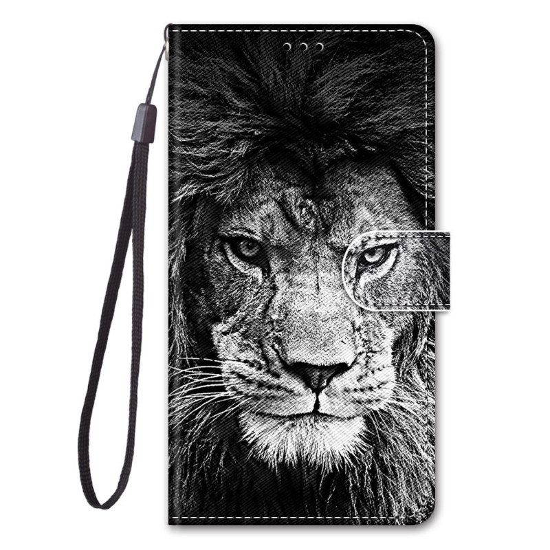 Sony Xperia 1 IV Löwe Tasche mit Riemen