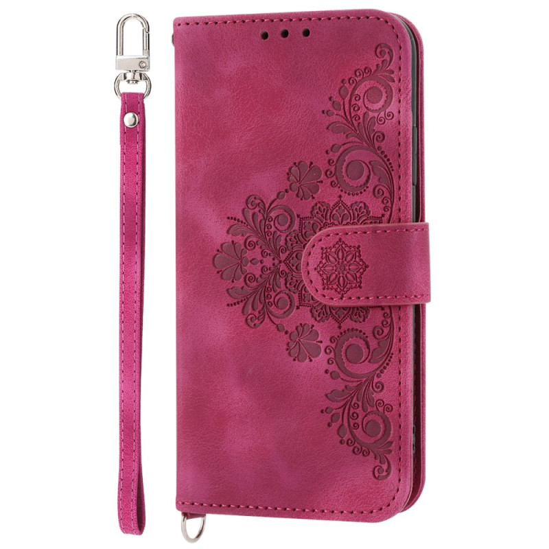 Xiaomi 13 Blumen Spitzen Tasche mit Riemenund Schulterriemen