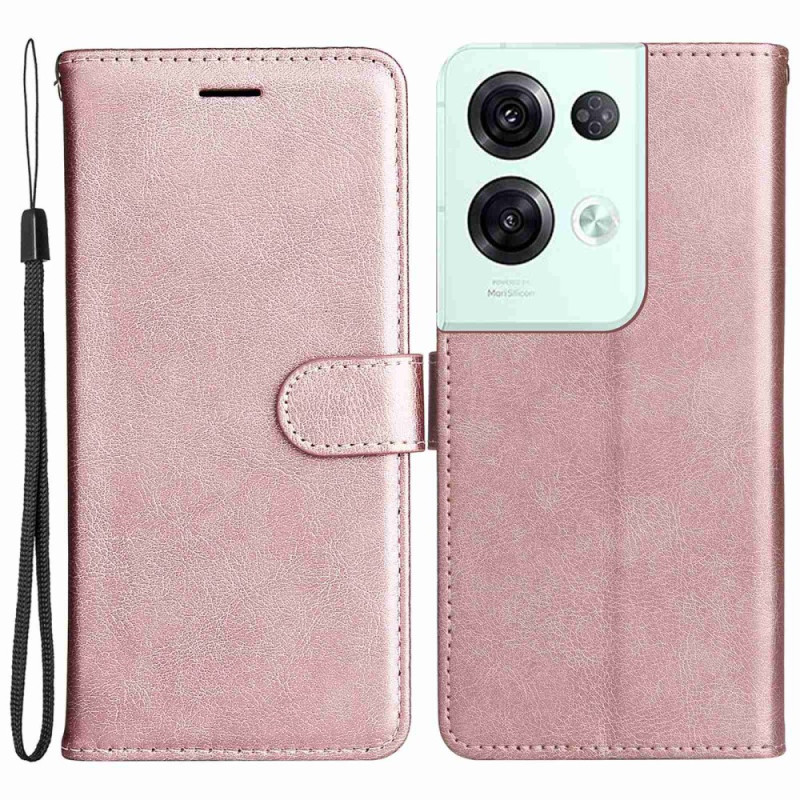 Housse Oppo Reno 8 Pro Unie à Lanière
