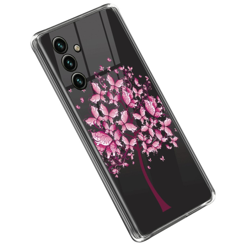 Samsung Galaxy A14 5G / A14 Hülle Transparent Baum Pink