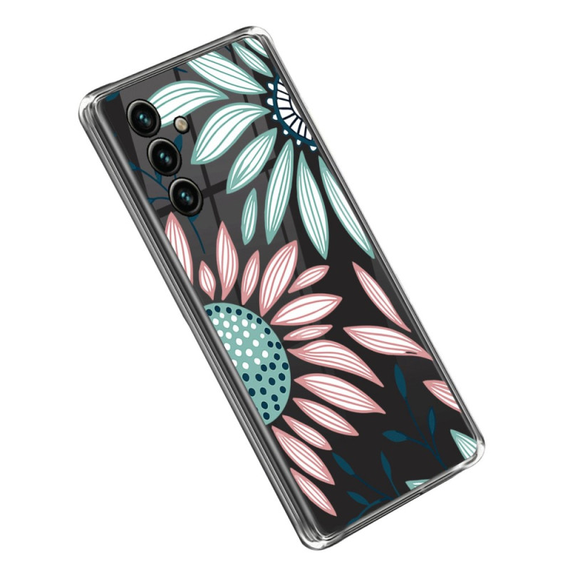 Samsung Galaxy A14 5G / A14 Transparent Blume Cover
