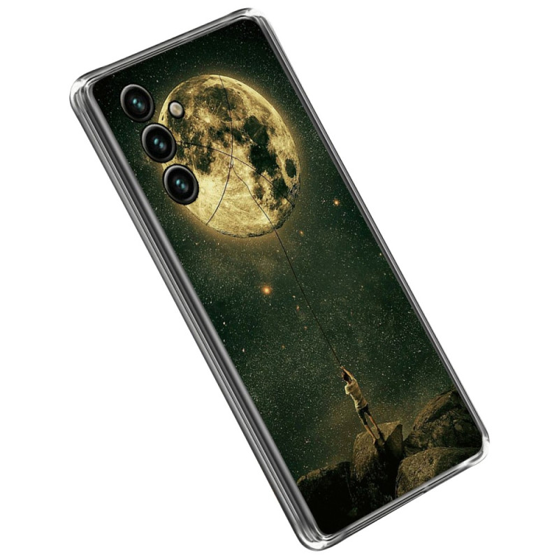 Samsung Galaxy A14 5G / A14 Flexible Cover Mann im Mond