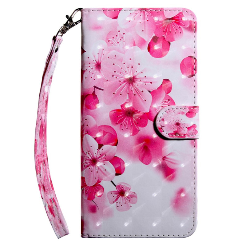 Tasche Samsung Galaxy A14 5G / A14 Rosenblüten mit Riemen
