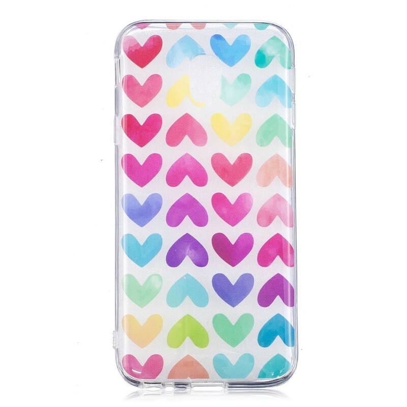 Samsung Galaxy J3 2017 Cover Graphic Hearts