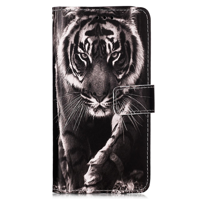 Samsung Galaxy A54 5G Hülle Der Tiger mit Riemen