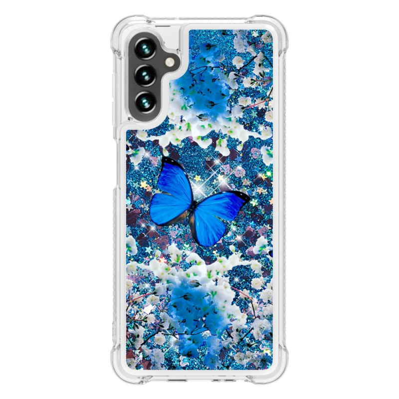 Coque Samsung Galaxy A54 5G Paillettes Papillons