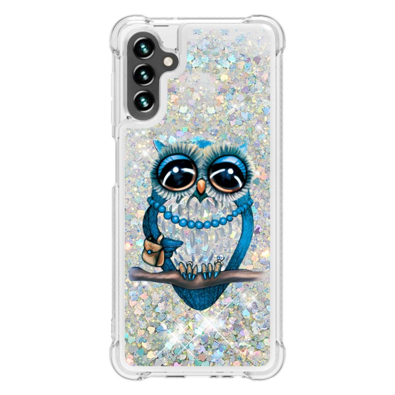 Samsung Galaxy A54 5G Glitter Miss Eule Cover