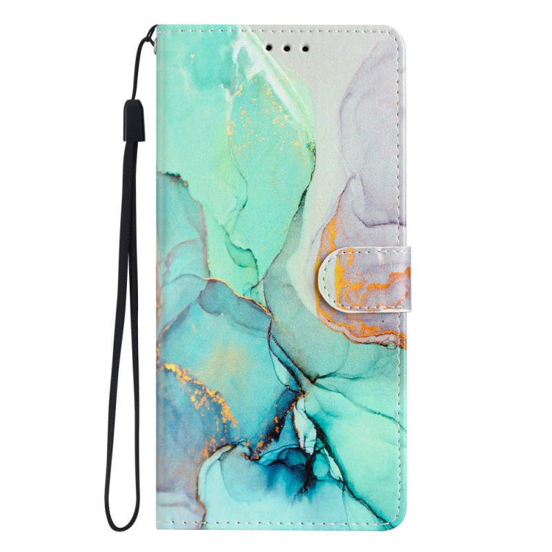 Samsung Galaxy A54 5G Marmorierte Tasche mit Riemen