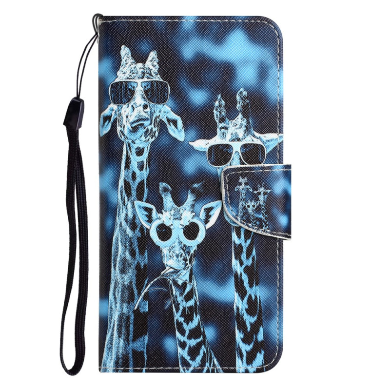 Samsung Galaxy A54 5G Giraffen Inkognito Tasche mit Lanyard