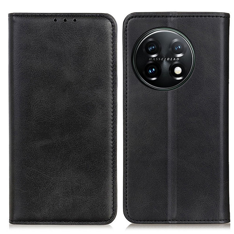 Flip Cover OnePlus 11 5G Leder Schlitz Eleganz