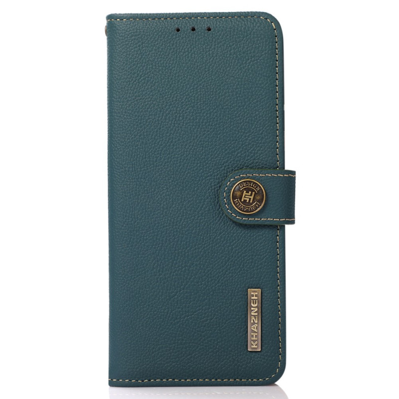 Hülle Samsung Galaxy A34 5G Echtleder KHAZNEH RFID