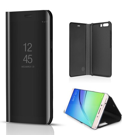Flip Cover Huawei P10 Spiegel Und Leder-Effekt