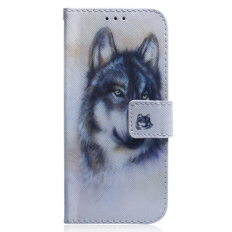 Xiaomi 13 Wolf Aquarell Tasche mit Trageriemen