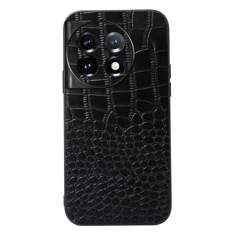 Hülle OnePlus 11 5G Echtleder mit Krokodil-Muster