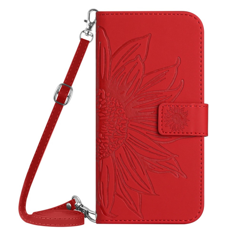 Xiaomi Redmi Note 12 4G Sonnenblume Tasche mit Schulterriemen