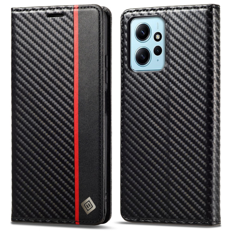 Flip Cover Xiaomi Redmi Note 12 4G Kohlefaser LC.IMEEKE