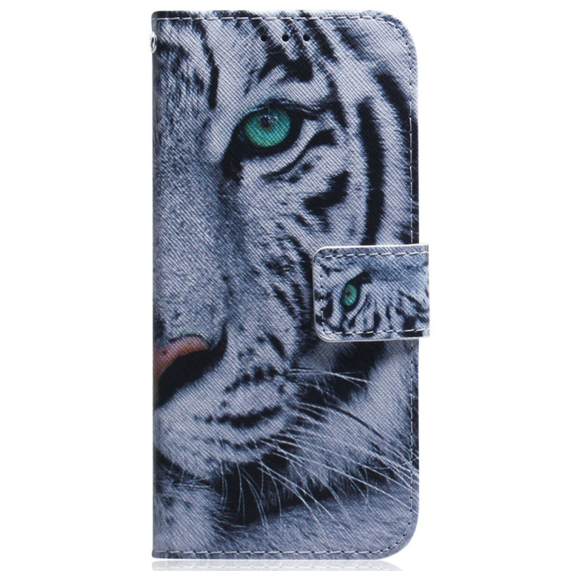 Honor Magic 5 Lite Tiger Weiß RiemenTasche