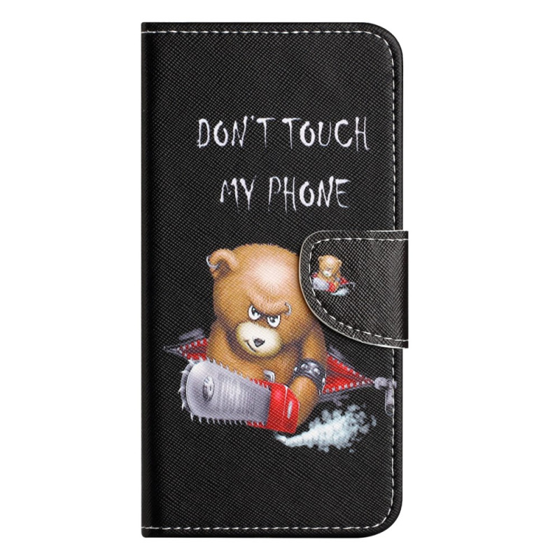 Xiaomi Redmi Note 12/Poco X5 5G Tasche Gefährlicher Bär mit Riemen
