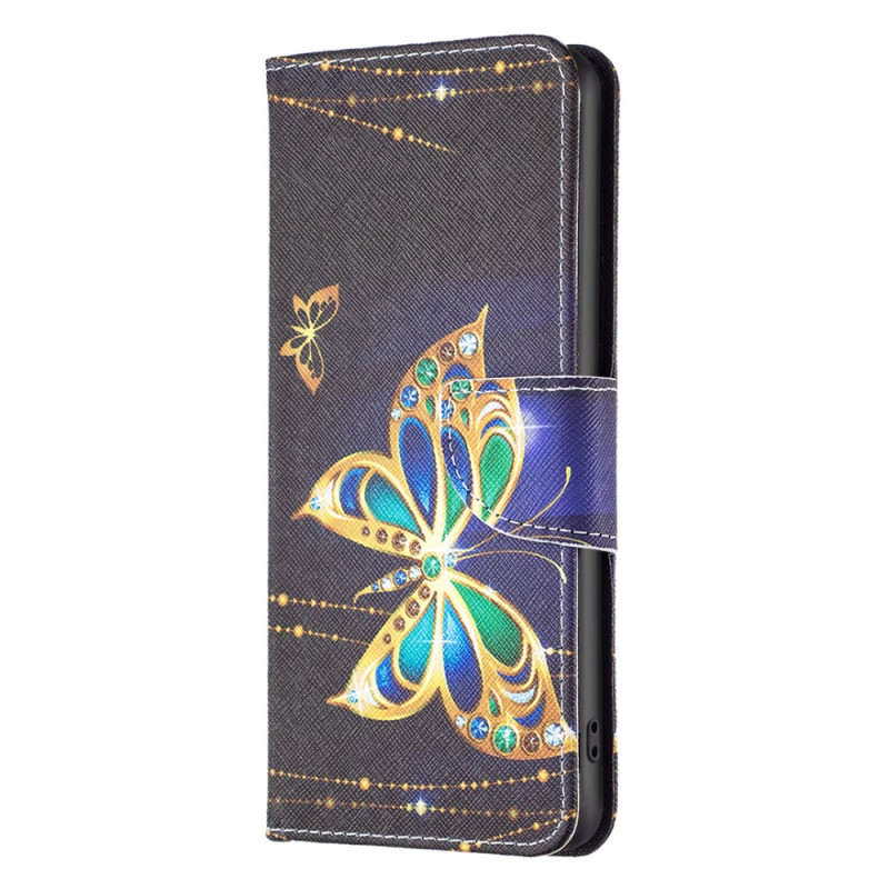 Xiaomi Redmi Note 12/Poco X5 5G Hülle Goldene Schmetterlinge