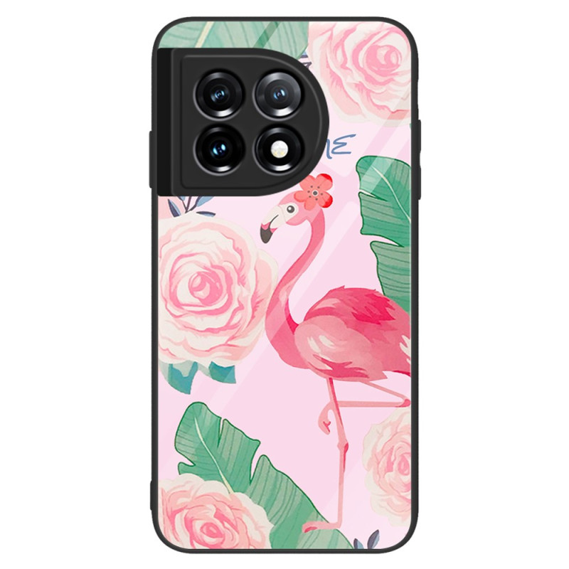 OnePlus 11 5G Hartglasschale Rosa Flamingo