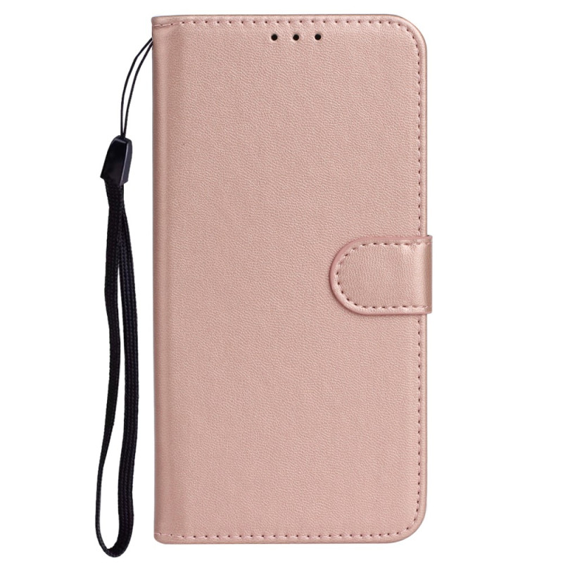 Google Pixel 7A Kunstleder Unifarben Hülle mit Riemen