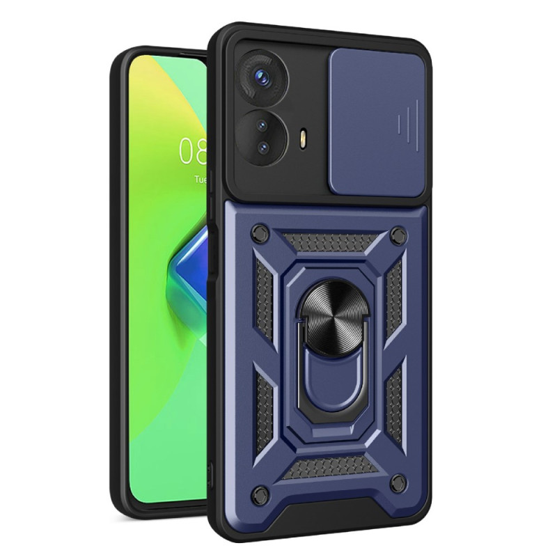 Coque Moto G73 5G Anneau-Support et Protège Lentilles