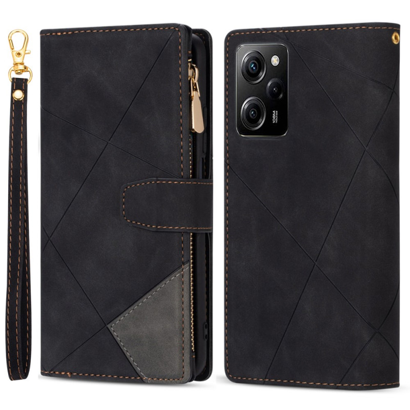 Xiaomi Redmi Note 12 Pro/Poco X5 Pro 5G Zweifarbige Tasche mit Geldbörse