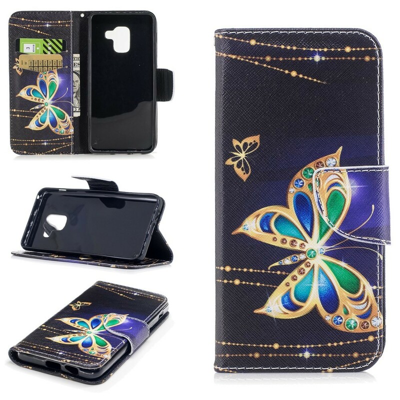 Samsung Galaxy A8 2018 Magic Butterfly Hülle