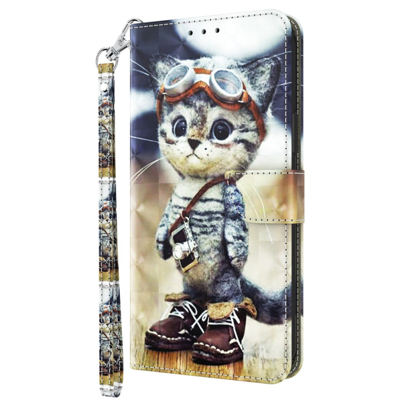 Xiaomi Redmi 12C Lustige Katze Riemen
 Tasche