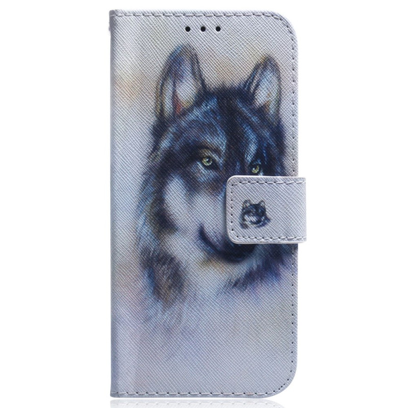 Xiaomi Redmi 12C Tasche Hund Aquarell