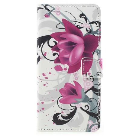 Hülle Samsung Galaxy A8 2018 Tropical Flowers