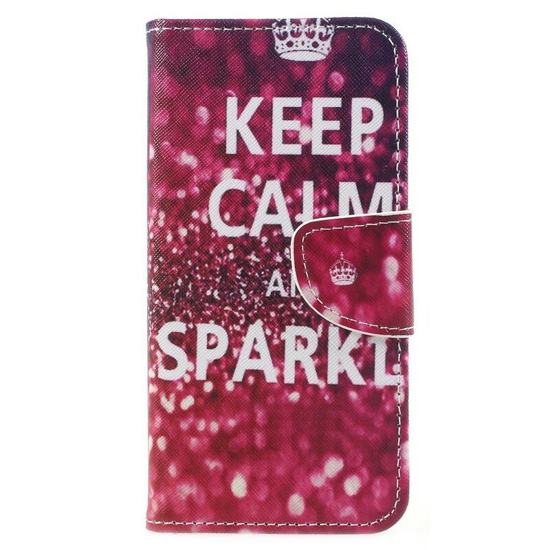 Hülle Samsung Galaxy A8 2018 Keep Calm and Sparkle