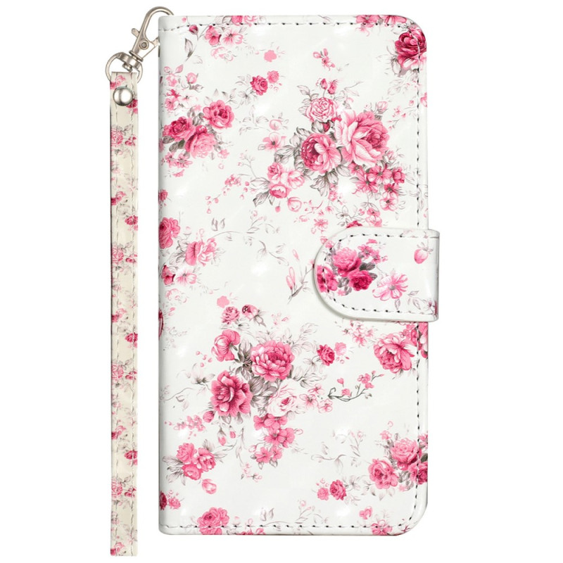 Sony Xperia 10 V Tasche Blumen Liberty mit Trageriemen