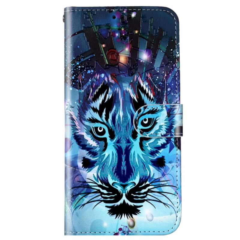 Sony Xperia 1 V Tasche Der Tiger mit Riemen