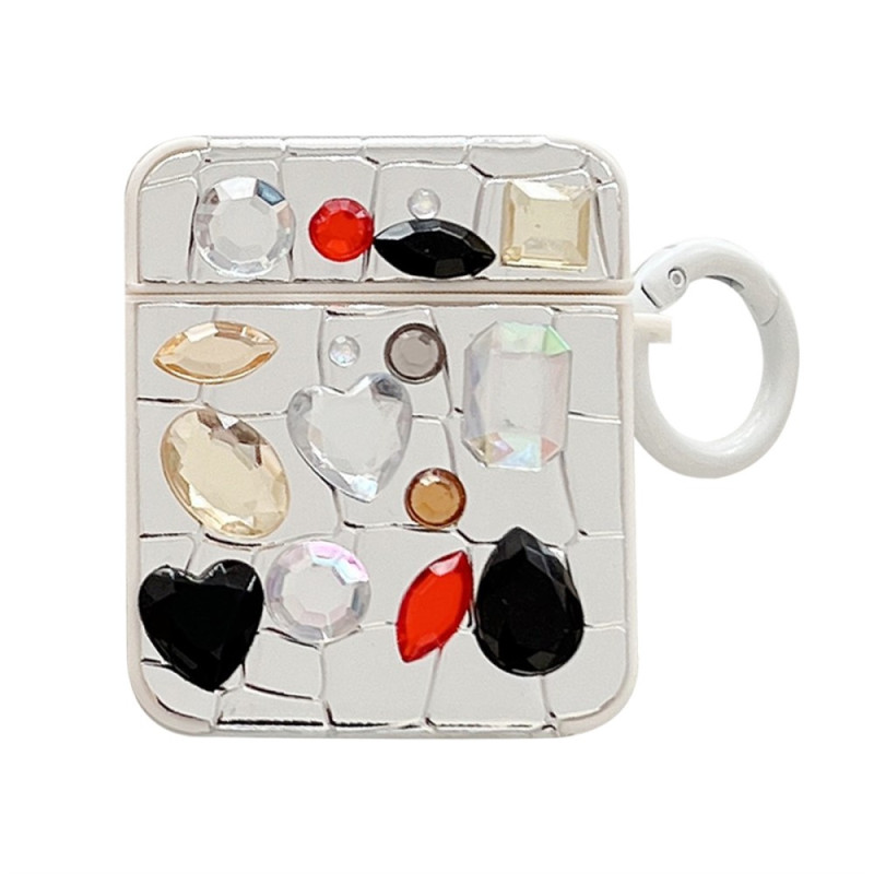 AirPods 2 / 1 Schutzhülle Metallic Kroko Sticker