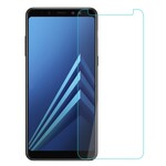 Schutz aus gehärtetem Glas für den Bildschirm des Samsung Galaxy A8 2018.