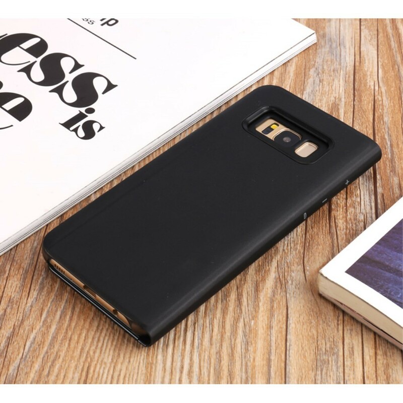 View Cover Samsung Galaxy S8 Plus Spiegel und Lederoptik
