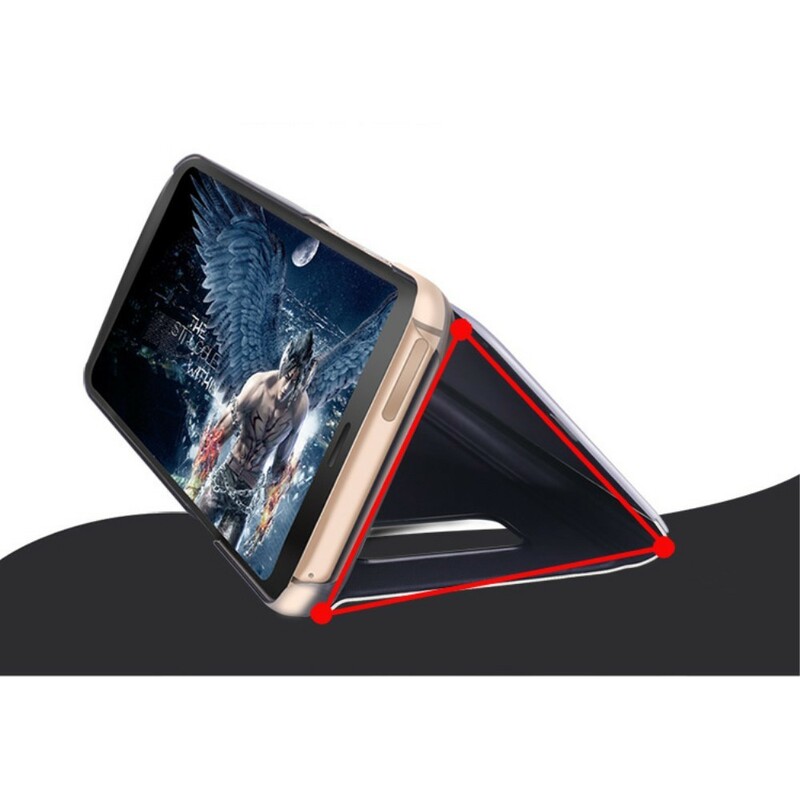 View Cover Samsung Galaxy S8 Plus Spiegel und Lederoptik